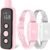 Bousnic Dog Shock Collar for 2 Dogs – (8-120lbs) Waterproof Rechargeable Electric Dog Training Collar with Remote for Small Medium Large Dogs with Beep Vibration Safe Shock Modes(Pink)