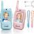 Kids Video Walkie Talkies, 2 Pack Long Range Walkie-Talkie for Kids, Rechargeable Video Call Toys for Indoor, Camping, Hiking, Travel, Christmas Birthday Gift for Boys Girls Age 3-5 (Blue/Pink)