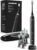 Aquasonic Black Series Ultra Whitening Toothbrush – ADA Accepted Electric Toothbrush- 8 Brush Heads & Travel Case – 40,000 VPM Electric Motor & Wireless Charging – 4 Modes w Smart Timer