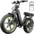 TST Electric Bike for Adults 1500W Peak 20″ Fat Tire All-Terrain E-Bike 60 Miles 28MPH Electric Dirt Bike for Road Sand Mountain Snow – 48V 15AH Battery Powered Electric Motorcycle for Adventure