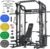 Major Fitness Drone2 Advanced Training Smith Machines– All-in-One Home Gym Squat Rack with Aluminum Pulley Set , Weight Bar, Dual LAT Pull-Down Systems & Cable Crossover Machine for Full-Body Workouts