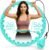 JLoibao Weighted Hula Circle with 26/32 Links(56-66 Inch) for Adults Weight Loss, Infinity Fitness Hoop Plus Size, for Women Smart Exercise Equipment