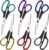 Scissors Set of 6-Pack, 8″ Scissors All Purpose Comfort-Grip Handles, Sharp Scissor for Office Home School Craft Sewing Fabric Supplies, High/Middle School Student Teacher, Right/Left Hand