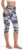 ODODOS Women’s High Waisted Yoga Capris with Pockets, Tummy Control Non See Through Workout Athletic Running Capri Leggings