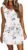 AUSELILY Womens Summer Dress Casual Sleeveless Sundresses Drawstring Waist Beach Cover up Short Swing Dresses with Pockets