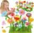 IQKidz 3-6 Years Old Toddler Toys – Flower Garden Building Toy with Insect Pegs, Educational Activity Gifts for Girls Preschool-Kindergarten, 153Pcs STEM Stacking Pretend Play Set