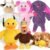 Prime Pets Dog Toys, 5 Pack, Plush Dog Squeaky Toys, Assortment Value Bundle Animal Pet Toy for Small Medium Large Dogs, Stuffed Puppy Chew Toy