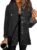 Bosmeer Women’s Oversized Jean Jacket Casual Long Sleeve Denim Shirts Distressed Frayed Hem Denim Shacket