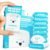Impossibly Compact Travel Flushable Wipes – 99.5% Water and Aloe – Safe for Sensitive Skin & Hypoallergenic – Travel Essentials for Adults, Kids & Babycare, Unscented, 8 Pack 48 Wipes