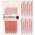 Kitsch Dermaplane Razor for Women Face – Face Razors for Women & Men, Eye Brow Razors & Face Shaver – Exfoliating Facial Razor & Dermaplaner as Skin Care Tool for Smoother Skin – Coral, 12 pcs