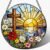 Stained Glass Window Hanging, 7.8″ Stained Glass Faith Cross Sun Catcher, Suncatcher for Windows, Doors & Home Decor, Christian & Religious Cross Gift