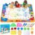 Water Doodle Mat – Kids Painting Writing Color Doodle Drawing Mat Toy Bring Magic Pens Educational Toys for Age 3 4 5 6 7 Year Old Girls Boys Age Toddler Gift