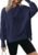 BTFBM Women’s Casual Crewneck Sweatshirts 2026 Spring Long Sleeve Side Slit Workout Fleece Pullover Top Fashion Clothing