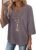 WIHOLL 3/4 Length Sleeve Womens Tops Boho V Neck Lace Shirt Trendy Blouses Dressy Casual Vacation Clothes S-3XL