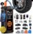 OlarHike Cordless Tire Inflator Portable Air Compressor, 150PSI Dual Power – 6000mAh & 12V DC, Air Pump for Car Tires, Motorcycle, Bicycle, Electric Pump with LED Light & Digital Pressure Gauge