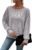 Womens Long Sleeve Shirts Crewneck Tunic Tops Pullover Sweaters Business Casual Blouses Fall Fashion 2025