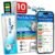 10-in-1 Pool & Spa Water Test Kit with App, Hot Tub, Saltwater, Chlorine, Alkalinity, Hardness, pH, Nitrate, Sulfate, Digital Water Quality Testing Strips (DXPOOL-R10-S10)