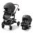 Graco Modes Nest Travel System, 3-in1 Modular Carseat Stroller Combo, Adjustable Slide2Me Infant Car Seat Carrier to Toddler Stroller, Includes the SnugRide DLX Infant Car Seat, Sullivan