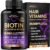 Biotin | Collagen | Hyaluronic Acid | Keratin – Support Normal Hair Growth Cycle, Skin & Nails – Clinically Tested – 25000mcg Vitamins B1, B2, B3, B6 & B7 – for Women & Men – Made in USA | 60 Capsules