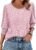 XIEERDUO Blouses for Women Dressy Casual 3/4 Length Sleeve Womens Tops with Smocked Cuffs