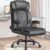 Office Chair-Executive High Back Breathable Comfy Desk Chair with Flip-up Armrests Lumbar Support-Ergonomic Leather Rolling Swivel Chair with Rock Function for Working Studying Gaming
