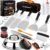 27pcs Griddle Accessories Kit for Blackstone, Professional Hibachi Flat Top Grill Tools, Enlarged Spatula Gift Set with Basting Cover，Burger Press Patty Maker for Outdoor BBQ Teppanyaki