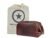 Leather Toiletry Bag for Men | Grooming Travel Kit | With Waterproof Lining | By Aaron Leather (Dark Brown)