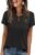 ANRABESS Womens Short Sleeve Tops Summer Tshirts Cute Keyhole Neck Casual Basic Tee Dressy Work 2026 Spring Trendy Outfits