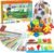 KMUYSL Learning Toys for 3 4 5 6 Years Old Boys and Girls – See & Spell CVC Word Builders with Alphabet Cards for Kids, Preschool Learning Activities Toys, Idea Birthday Gifts for Age 3-5 4-6 Kids