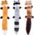 ZippyPaws Skinny Peltz – No Stuffing Dog Toy Pack to Keep Them Busy, for Medium and Large Dogs, Squeaky Pet Toys, Unstuffed Chew Toys, Soft Plush Variety Pack, Fox, Raccoon, and Squirrel – 18″