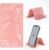 Adjustable Angle Phone Stand Tablet Holder, Sturdy Universal for All Smartphones – Foldable Portable for Desk, Travel, Home, Kitchen, Bed, Treadmill, Airplane, Pink