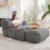 Hobestluk Big Bean Bag Lounger Chairs Large Beanbag Chair for Adults Bean Bag Sofa with Memory Foam Filled for Living Room, Bedroom or Balcony (Stripe Grey)