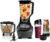 Ninja Kitchen System | All-in-One Food Processor & Blender for Smoothies | Includes Pitcher, (2) 16 oz. To-Go Cups & 8-Cup Bowl | Makes Salsa, Dough, Shakes, & Frozen Drinks | 1500W | Black | BL770