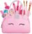 Kids Real Makeup Kit with Pink Unicorn Purse, Non Toxic Washable Make Up Set – Unicorn Toys for Girls Age 4-6, 5 Year Old Girl Birthday Gift Ideas, Toddler Little Girl Gifts 3 4 5 6 7 8 9 10 Years Old
