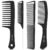 SALONSILK 4PCS Professional Comb Set, Wide Tooth Rat Tail Fine Tooth Hair Combs, Braiding Cutting Barber Styling Curly Parting Set for Men and Women