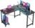 DUMOS L Shaped Desk, Gaming Computer Desks Corner Office Table with CPU Shelf for Home Study Writing Work Station 50 Inch, Grey