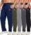 5 Pack Mens Sweatpants Open Bottom Joggers for Men with Zip Pockets Loose Fit Mesh Athletic Pants for Running,Casual