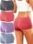 Womens Boyshorts Underwear Seamless Boxer Briefs Full Coverage Soft Stretch Boxer Shorts For Women 4 Pack