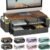gianotter Wood Monitor Stand Riser, Office Desk Shelf Organizer, Desk Organizer with Drawer and Pen Holder, 2-Tier Computer Stand, Office Organization (Wood)