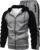 GXAMOY Men’s 2 Pieces Tracksuits Running Sports Suits Drawstring Waistband Sweatsuit