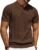 PJ PAUL JONES Mens Polo Shirts Short Sleeve Textured Knit Polo Shirt Ribbed Casual Golf Shirts
