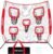 Zonlolo 7×7ft Football Throwing Net, Football Training Net,Target Practice with 5 Different Sized L/M/S Targets | Great for Quarterback | Includes Compact Carrying Bag