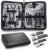 Manicure kit Personal Care Mens Grooming Kit, 30 in 1 Professional Nails Kit Pedicure Kit, Nail Clippers for Men and Beauty Tool Portable Set, with Luxurious Travel Case (Black)