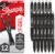 Sharpie S-Gel Gel Pens, Black Barrel, Medium Point (0.7mm), Black Gel Ink Pens, 12 Count – Home, Office, School, Journaling, Writing, Note-Taking, Teacher Supplies