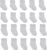 Little Me 20-Pack Newborn Baby Infant & Toddler Unisex Socks, 0-12/12-24 Months, Assorted Size Pack, White