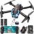 Drone with Camera for Adults, 2K HD FPV Drones with Upgrade Altitude Hold, One-Key Take Off/Landing, Speed Adjustment, Headless Mode, 2 Batteries, Toys Gifts for Teen Boys Girls, Beginner