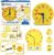 Learning Resources Time Activity Set – Teaching Clocks for Kids, Teacher Classroom Must Haves, Elementary School & Montessori Activities, Math Manipulatives, Time Flash Cards, Gifts for Boys and Girls