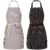 BeLuyi 2 Pack Adjustable Bib Apron with 2 Pockets Chef Cooking Kitchen Restaurant Aprons for Women Men