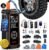 OlarHike Tire Inflator Portable Air Compressor, 150PSI Dual Power – 6000mAh & 12V DC, Cordless Air Pump for Car Tires, Bike, Motorcycle, Balls with LED & Digital Pressure Gauge, Auto Shut‑Off