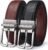 BULLIANT Men’s Belt,Reversible Belt Adjustable For Gift Men 1.25”-Cut For Fit-2 Sides in 1 Belt(Not 2)